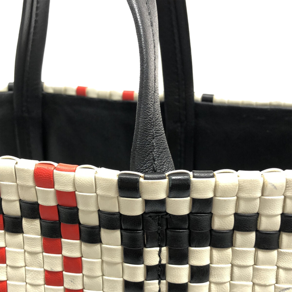 CELINE Checkered Vertical Cabas Tote Tote Bag - Picture 9 of 12